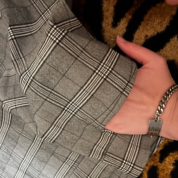 Time and Tru Plaid pull on Black plaid dress pants size L - Picture 9 of 15